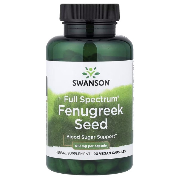 Пажитник Swanson Fenugreek Seed 610 mg, 90 капсул