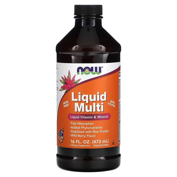 Рідкі вітаміни NOW Multi Liquid, 473 мл