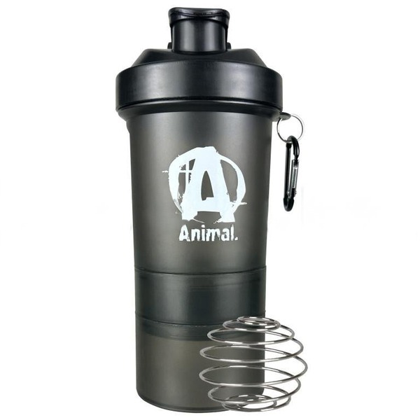 Шейкер Universal Nutrition Animal Smart Shaker (3-х компонентний), 600 мл - Black