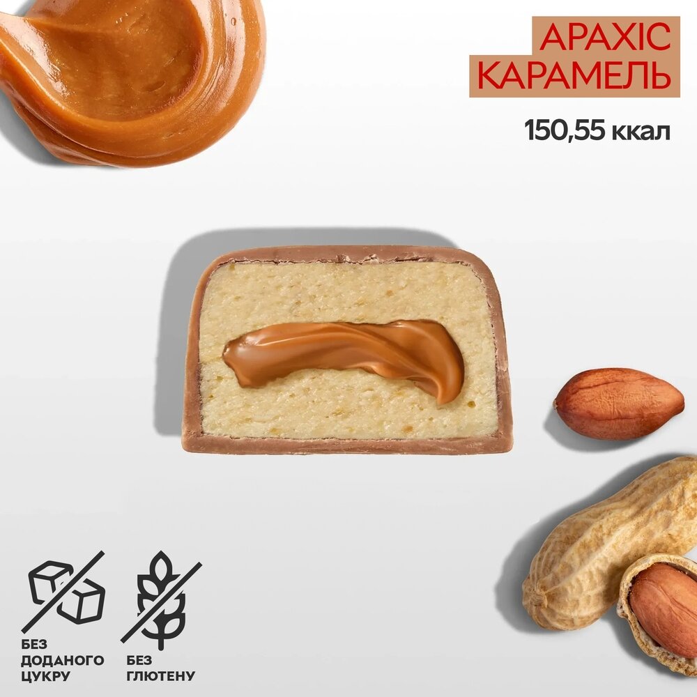 Батончики Spacefood Space Bite Protein Bar Peanut-Caramel, 10*45 грам. Фото 3