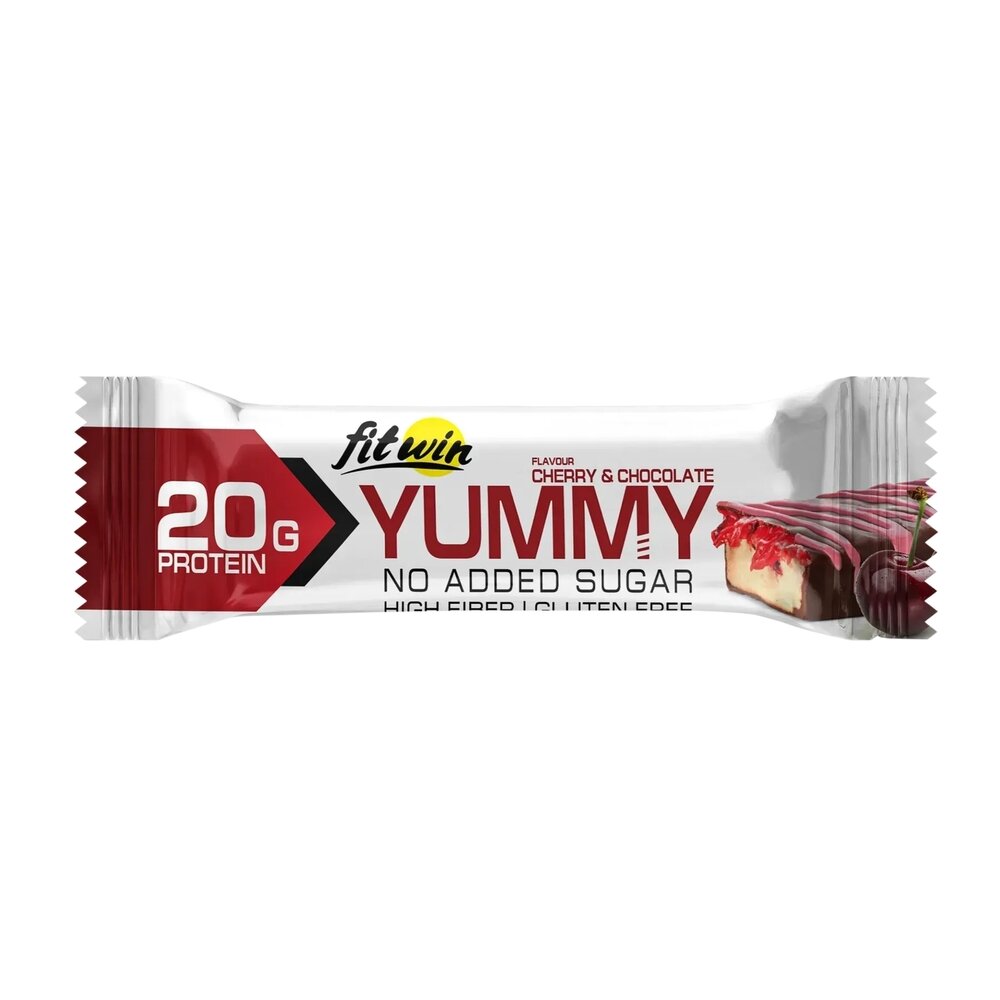 Батончик FitWin YUMMY Bar 36% no added sugar, 55 грам. Фото 2
