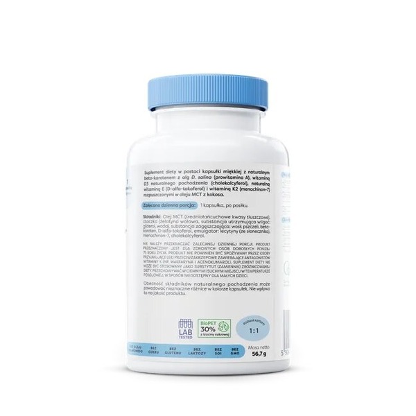 Витаминный комплекс Osavi ADEK Vitamins, 90 капсул жирорастворимых витаминов. Фото 2