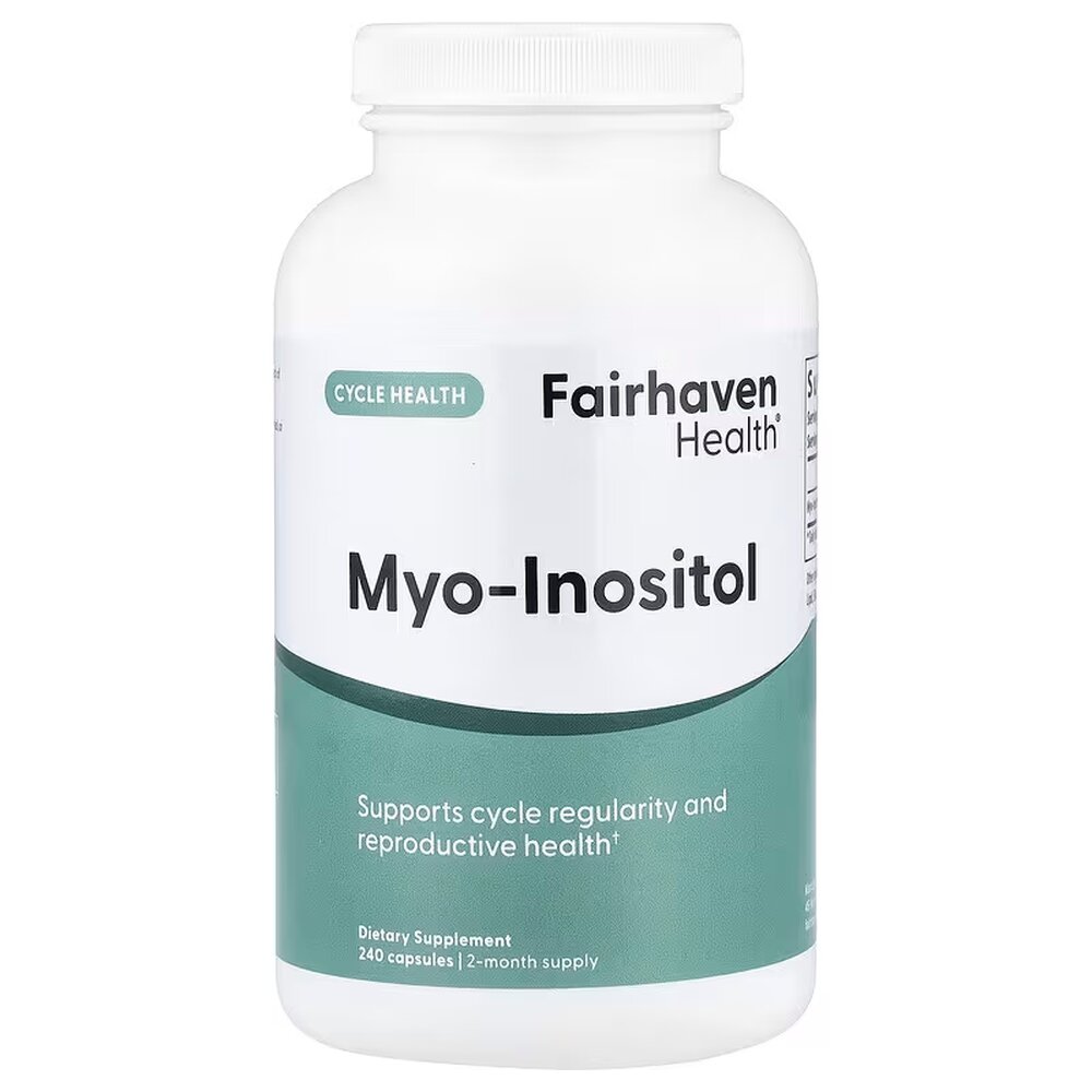 Міо-інозитол Fairhaven Health Myo-Inositol, 240 капсул для підтримки гормонального балансу