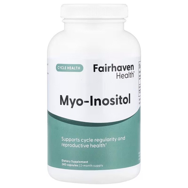 Міо-інозитол Fairhaven Health Myo-Inositol, 240 капсул для підтримки гормонального балансу