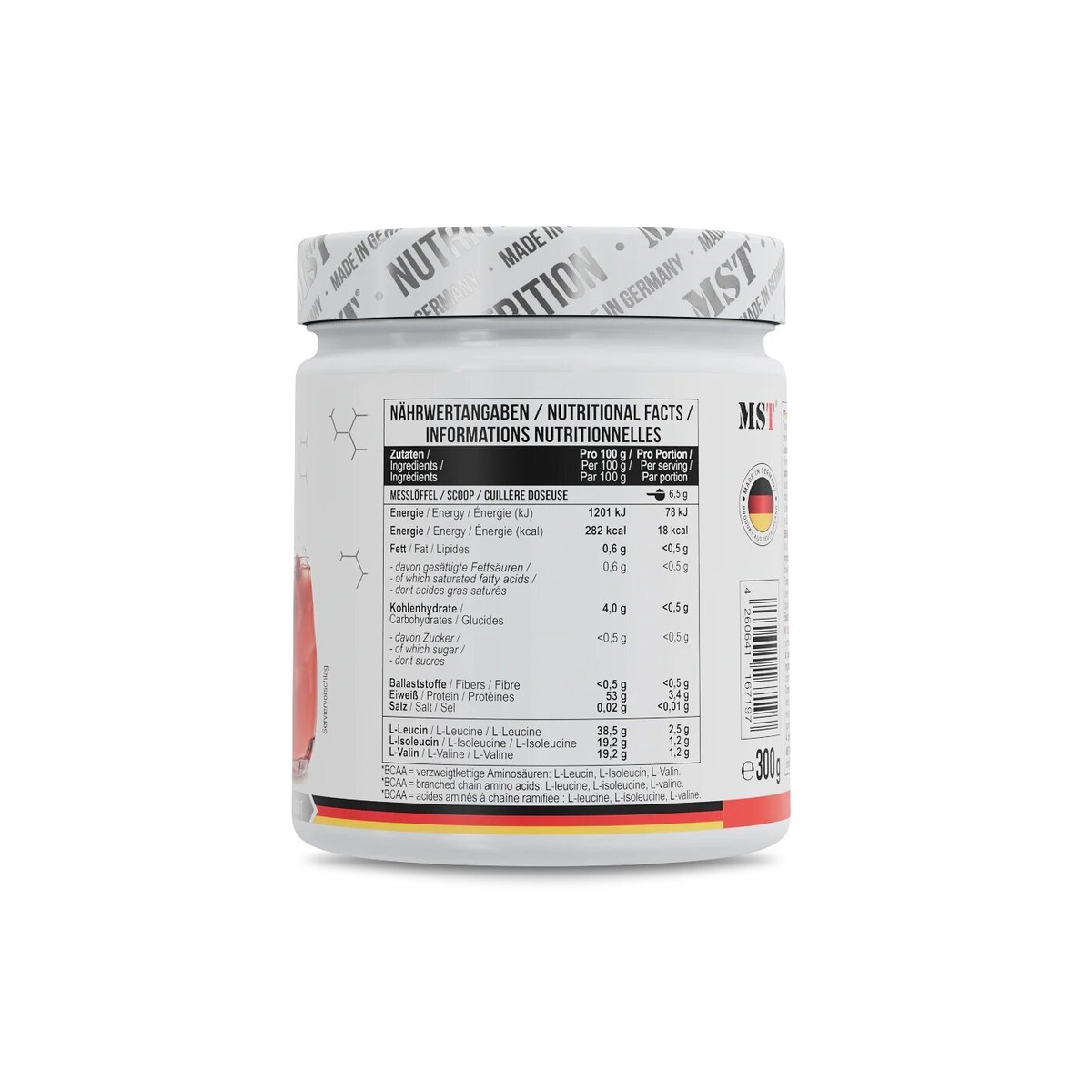 Амінокислоти MST Nutrition BCAA ZERO, 300 грам. Фото 6