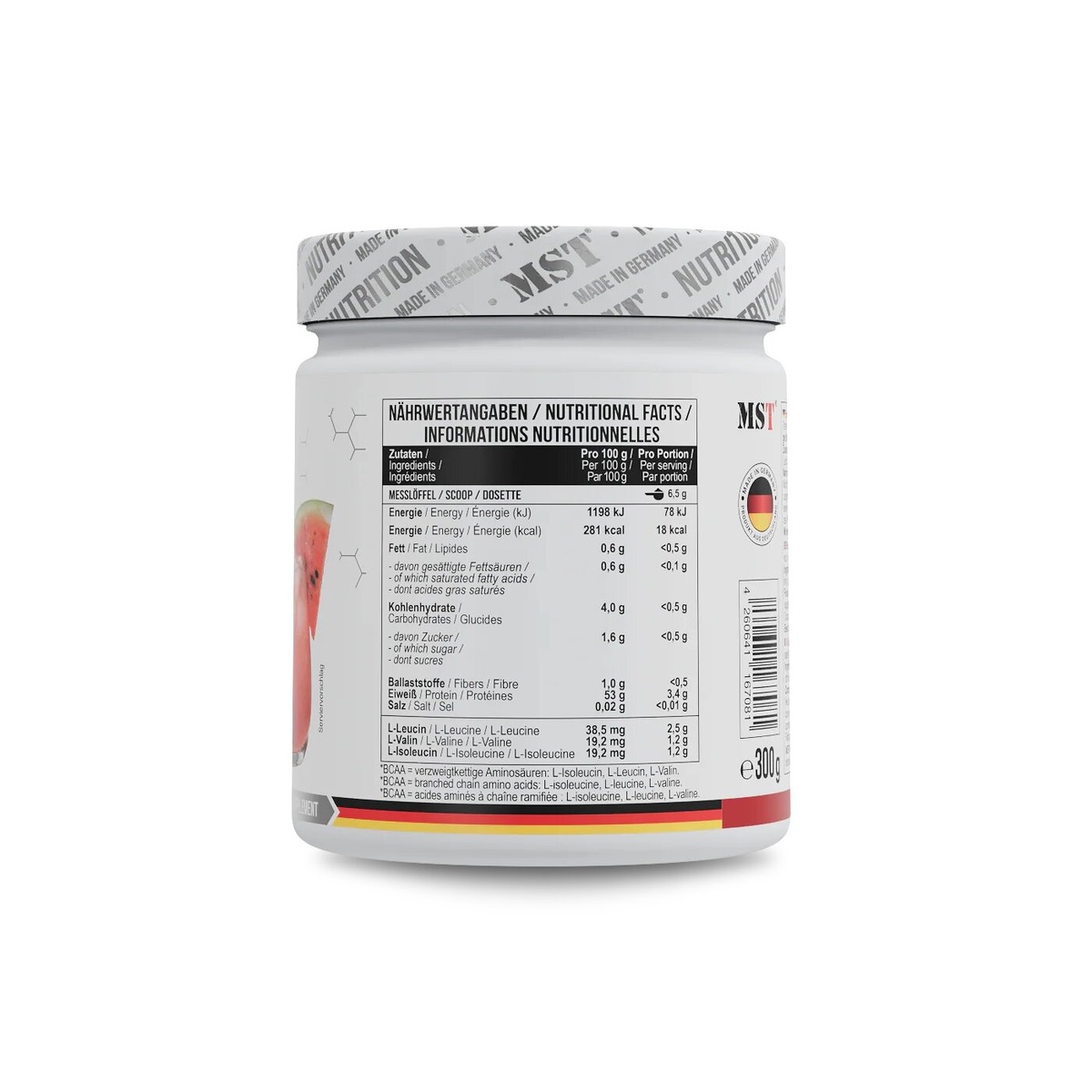Амінокислоти MST Nutrition BCAA ZERO, 300 грам. Фото 9
