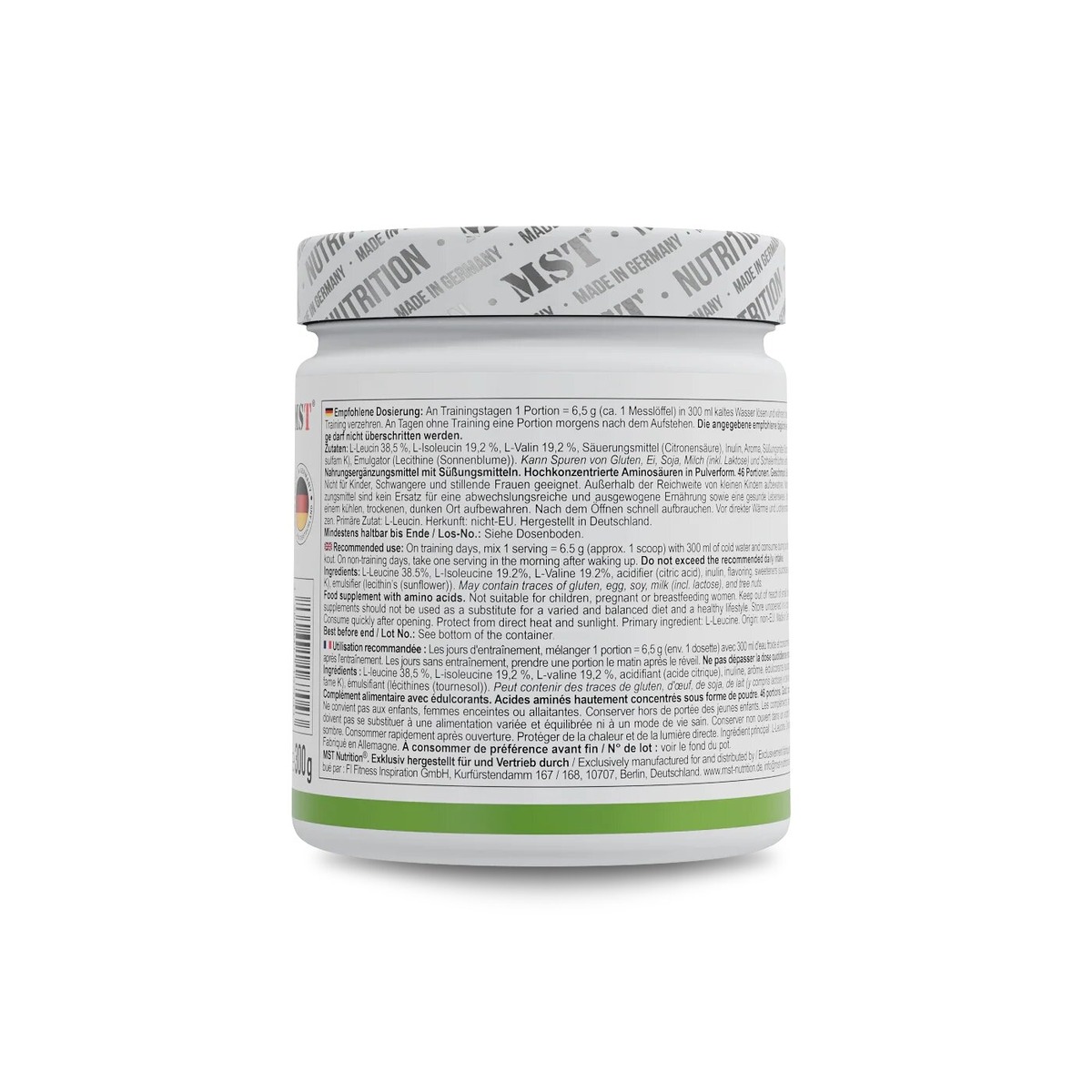 Амінокислоти MST Nutrition BCAA ZERO, 300 грам. Фото 3