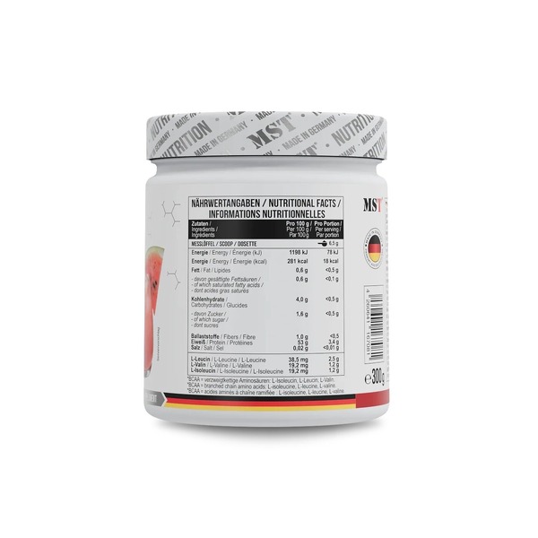 Амінокислоти MST Nutrition BCAA ZERO, 300 грам. Фото 9