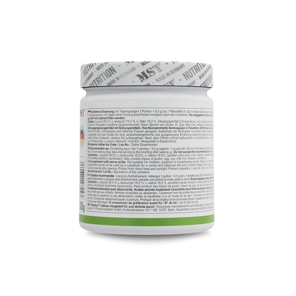 Амінокислоти MST Nutrition BCAA ZERO, 300 грам. Фото 3