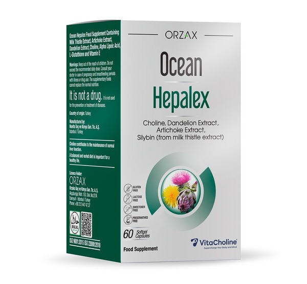 Натуральная добавка Orzax Ocean Hepalex, 60 капсул для поддержки печени