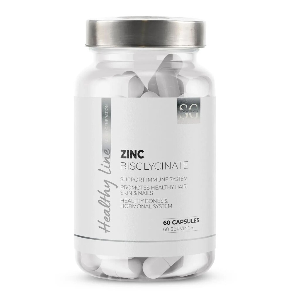 Бісгліцинат цинку Sport Generation Healthy Line Zinc Bisglycinate, 60 капсул