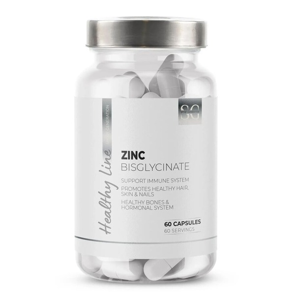 Бісгліцинат цинку Sport Generation Healthy Line Zinc Bisglycinate, 60 капсул