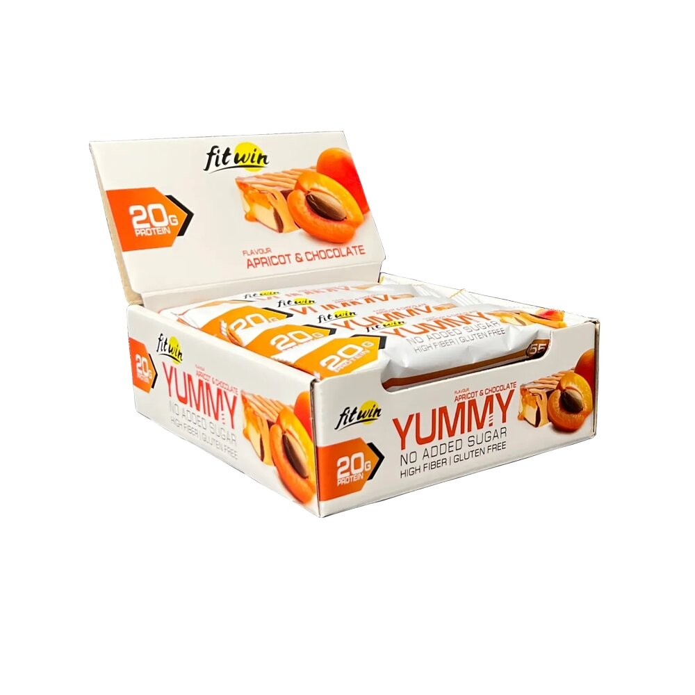 Батончик FitWin YUMMY Bar 36% no added sugar, 12*55 грамм. Фото 3