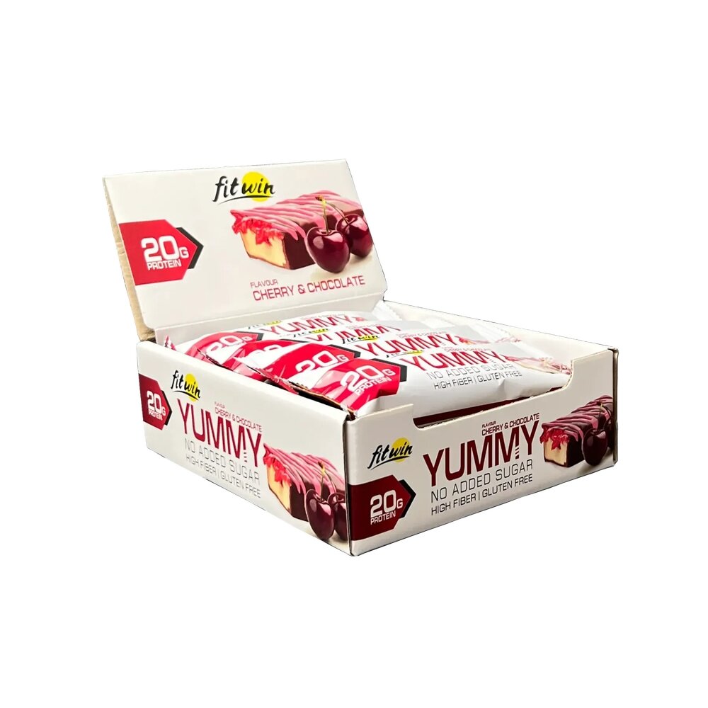 Батончик FitWin YUMMY Bar 36% no added sugar, 12*55 грамм. Фото 4