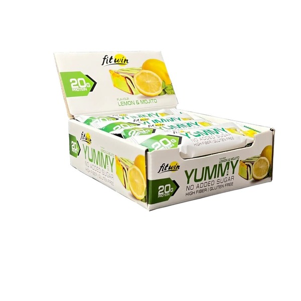 Батончик FitWin YUMMY Bar 36% no added sugar, 12*55 грамм. Фото 2