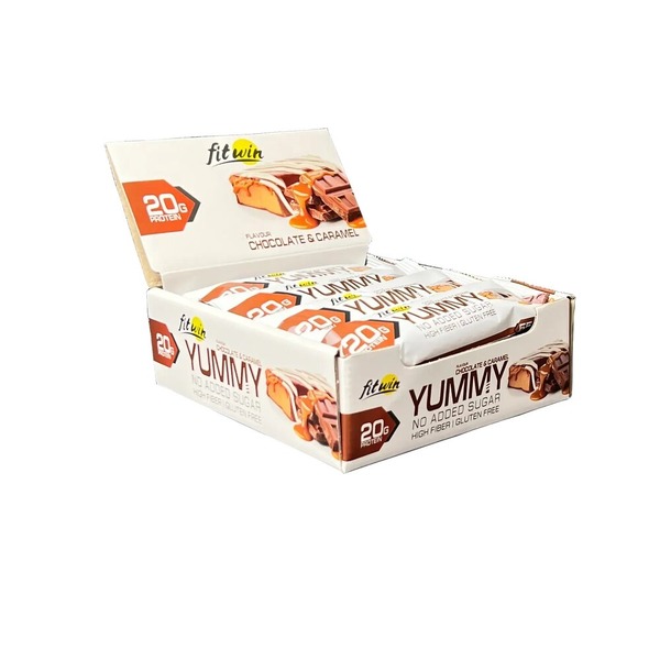 Батончик FitWin YUMMY Bar 36% no added sugar, 12*55 грам