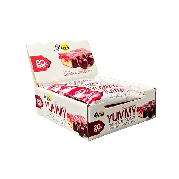 Батончик FitWin YUMMY Bar 36% no added sugar, 12*55 грамм. Фото 4