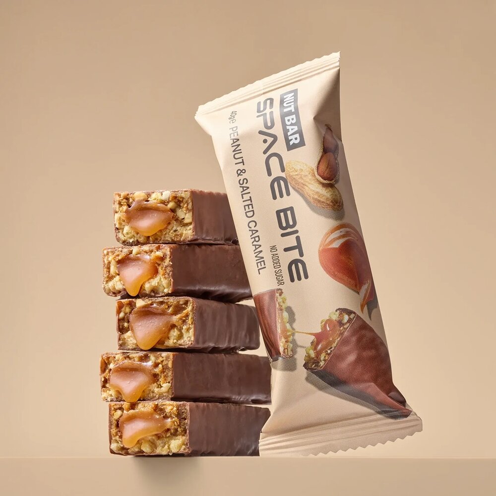 Батончик Spacefood Space Bite Nut Bar, 40 грам - Солона карамель і арахіс. Фото 3
