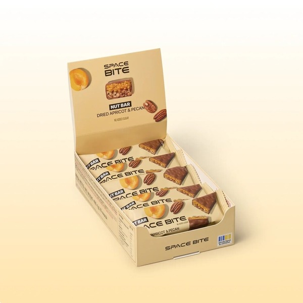 Блок батончиків Spacefood Space Bite Nut Bar, 10*40 грам - Курага -пекан