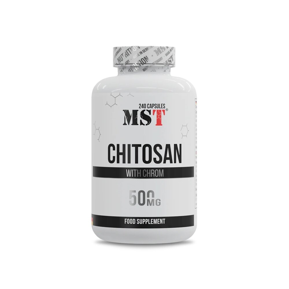 Хітозан та хром MST Nutrition Chitosan with Chrom, 240 капсул