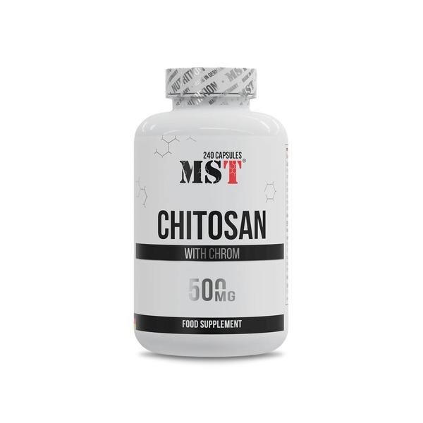 Хітозан та хром MST Nutrition Chitosan with Chrom, 240 капсул