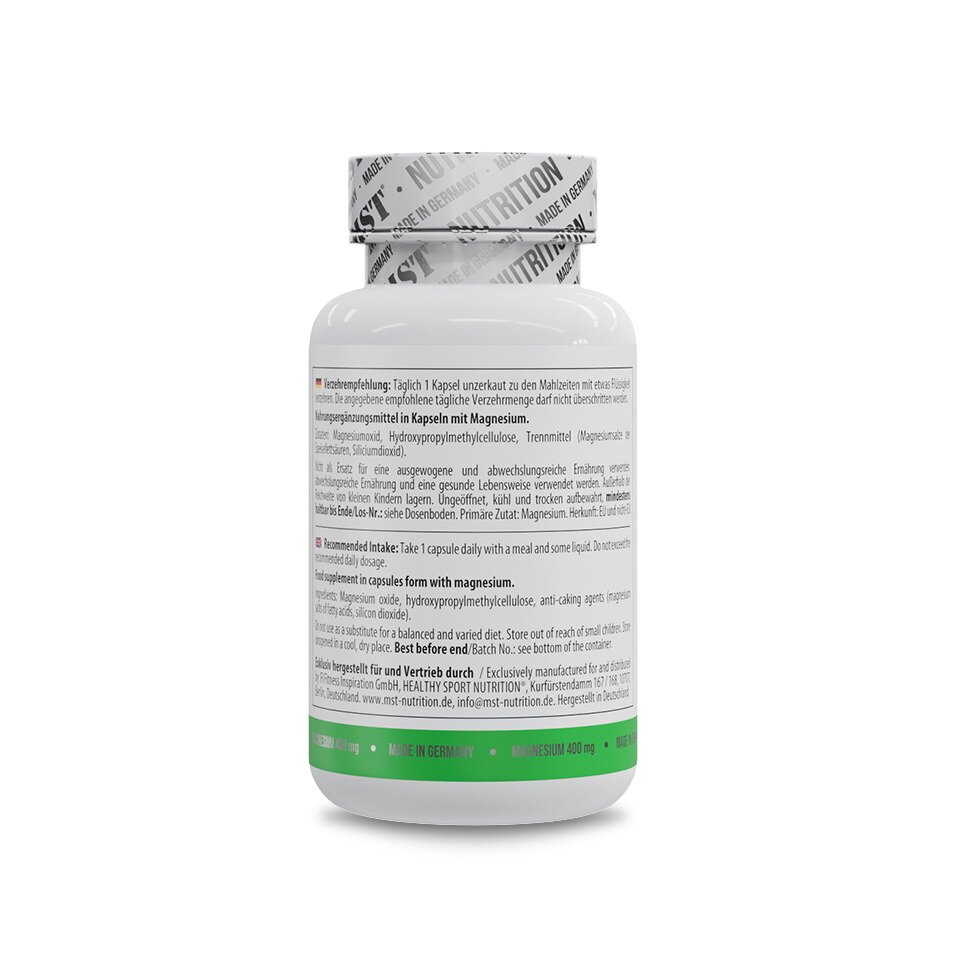 Магний Healthy Magnesium 400 mg, 90 вегакапсул для поддержки нервной системы. Фото 3