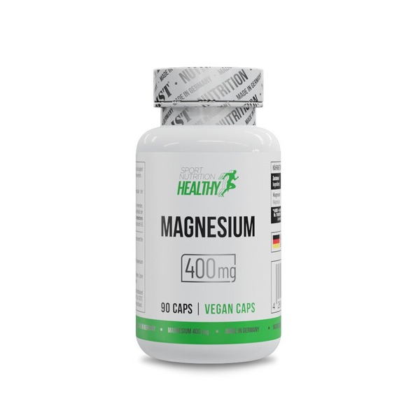 Магній Healthy Magnesium 400 mg, 90 вегакапсул для підтримки нервової системи