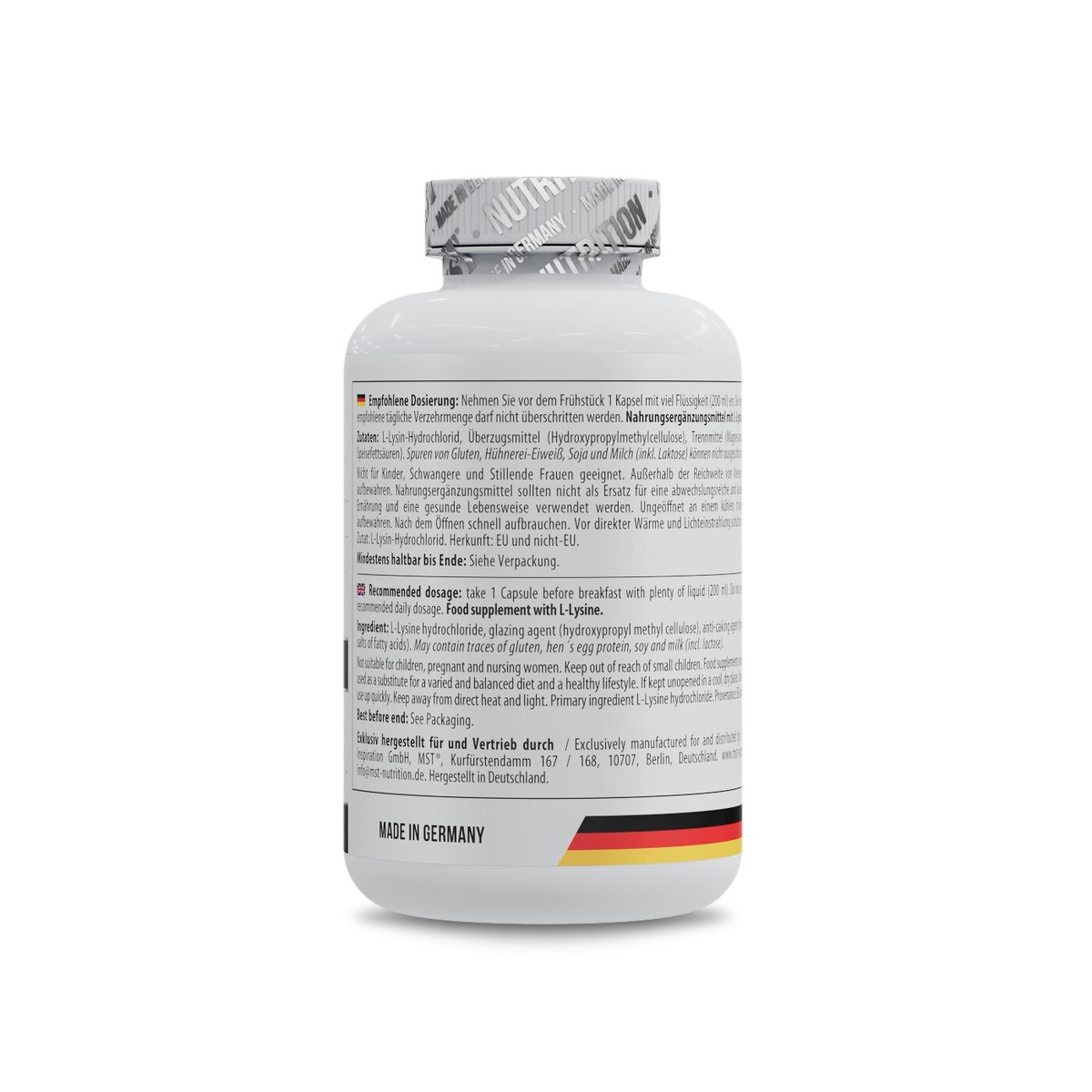 Лізин MST Nutrition L-Lysine, 240 капсул для підтримки імунної системи. Фото 2