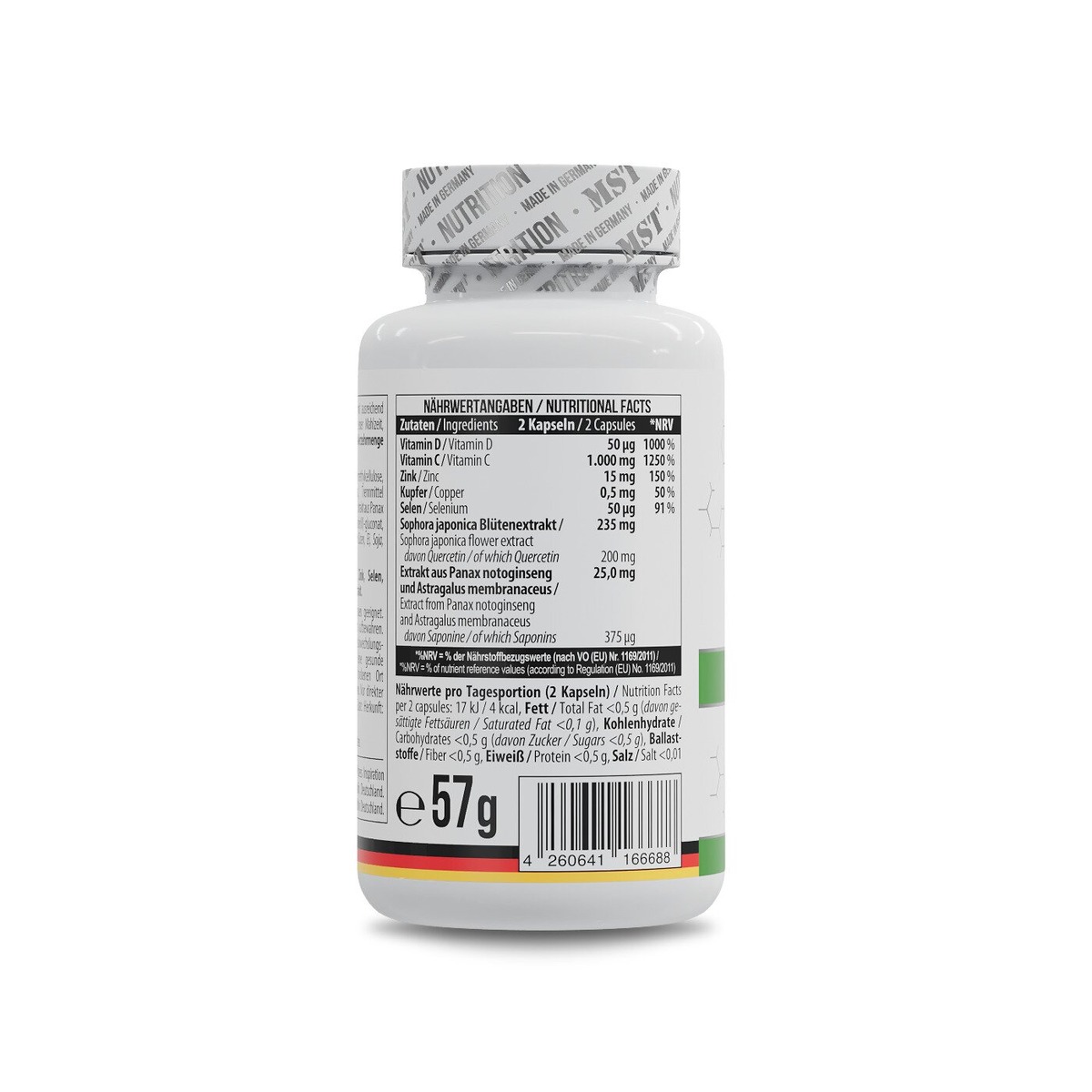 Комплекс підтримки імунної системи MST Nutrition Immune Complex, 60 капсул. Фото 2