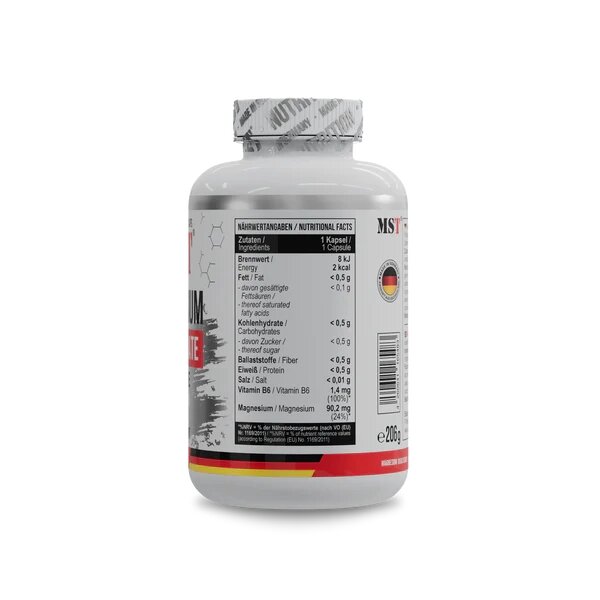 Бисглицинат магния MST Nutrition Magnesium Bisglycinate, 240 капсул для нервной системы. Фото 2