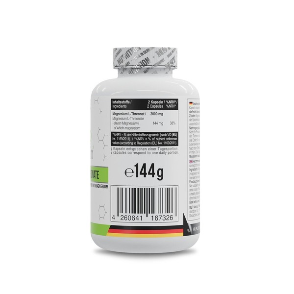 L-треонат магния MST Nutrition Magnesium L-Threonate 1000 mg, 120 капсул для нервной системы. Фото 2