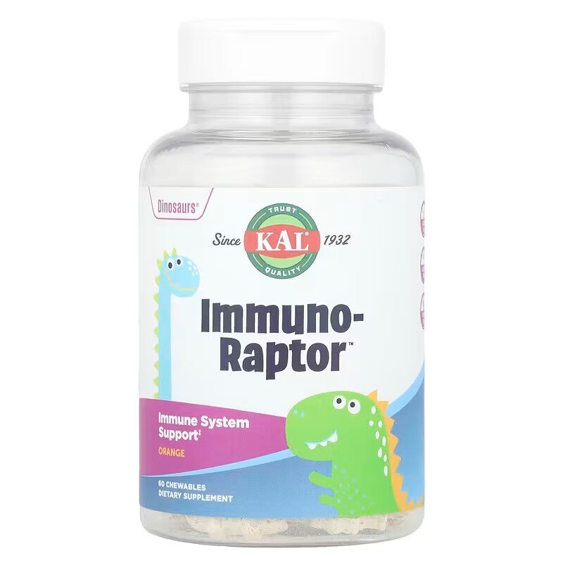 Вітаміно-манеральний комплекс для дітей KAL Immuno-Raptor, 60 жувальних таблеток