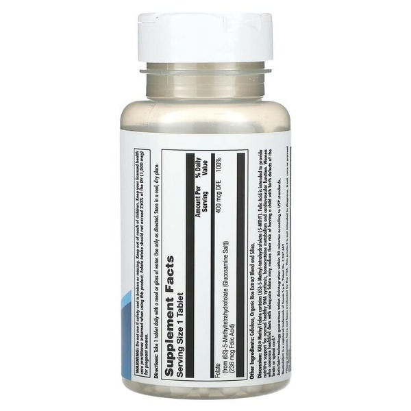 Фолієва кислота KAL Methyl Folate 400 mcg, 90 таблеток. Фото 2