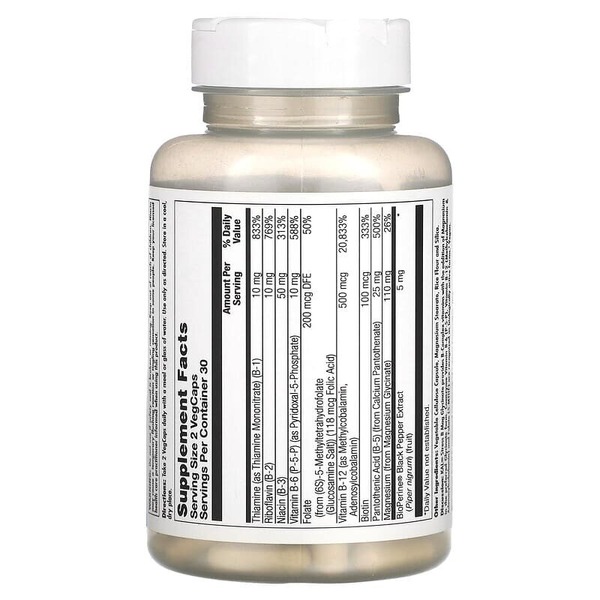 Витамины и минералы KAL Stress B Mag Glycinate, 60 вагакапсул. Фото 2