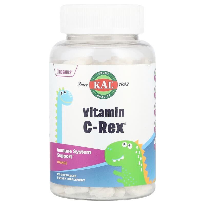 Вітамін C для дітей KAL Vitamin C-Rex, 100 жувальних таблеток