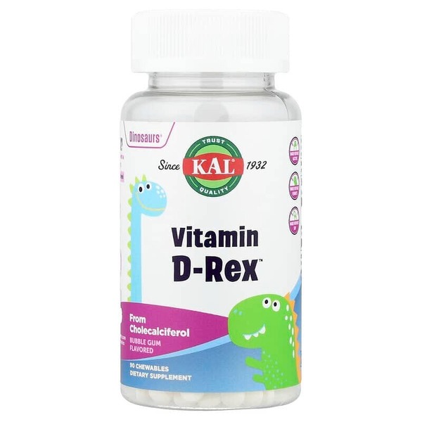 Вітамін D для дітей KAL Vitamin D-Rex, 90 жувальних таблеток
