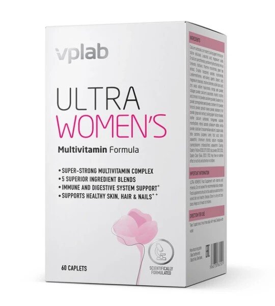 Вітаміни для жінок VPLab Ultra Women's Multivitamin, 60 каплет