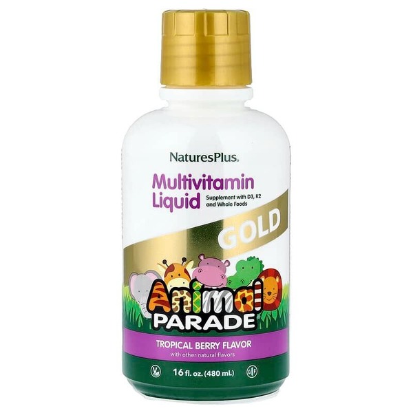 Рідкі вітаміни для дітей Natures Plus Animal Parade Gold, 473 мл