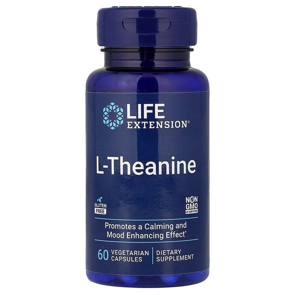 Тианин Life Extension L-Theanine 100 mg, 60 вегакапсул