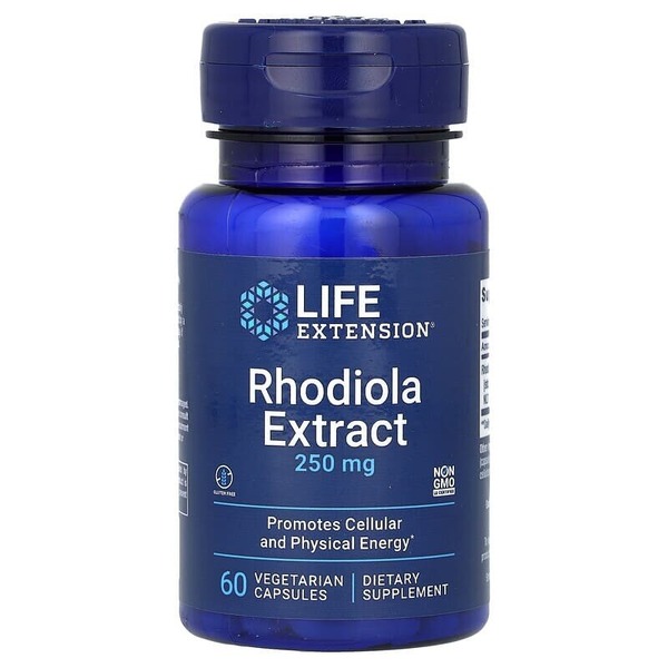 Экстракт радиолы Life Extension Rhodiola Extract 250 mg, 60 вегакапсул