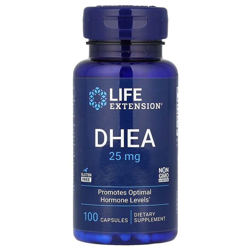 Стимулятор тестостерона Life Extension DHEA 25 mg, 100 капсул