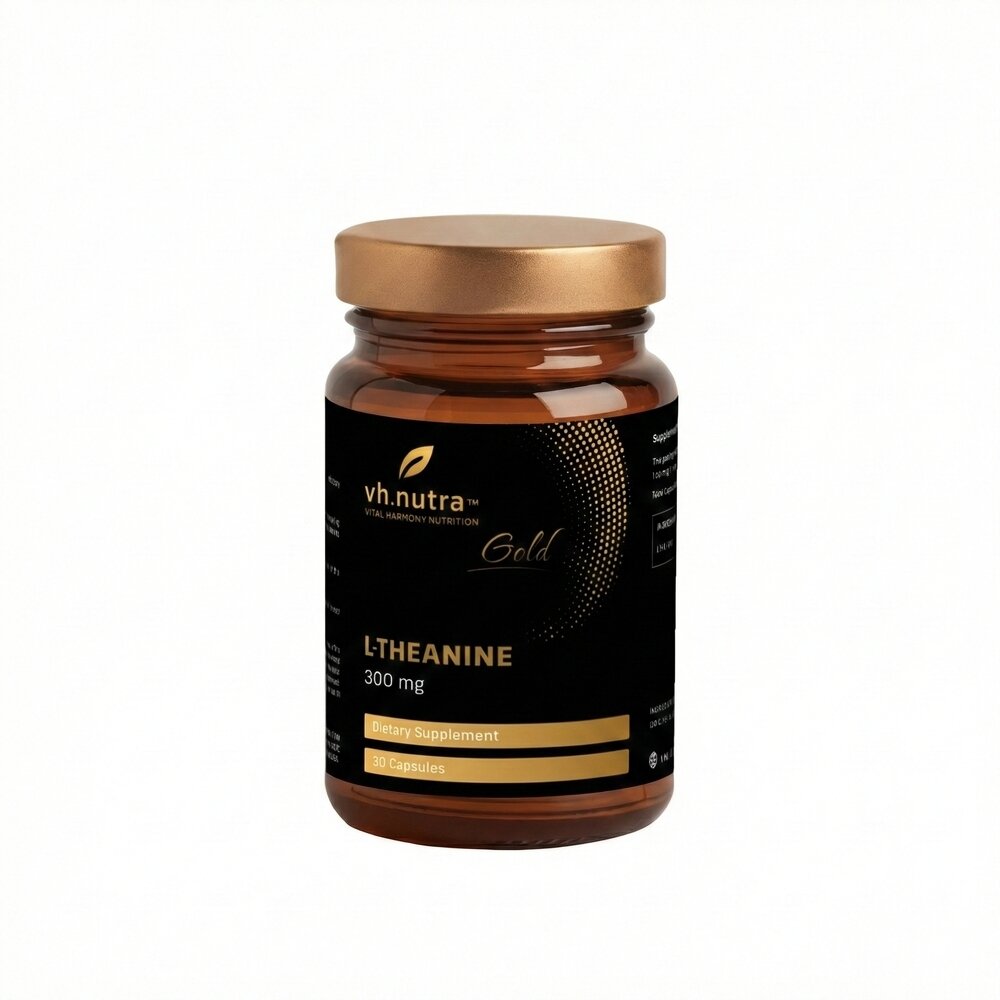 L-теанин VitalHarmony Gold L-Theanine, 30 капсул для релаксации и фокуса