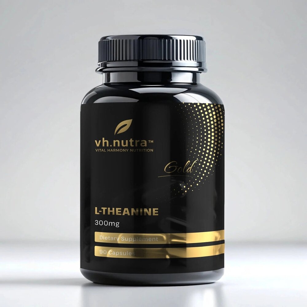 L-теанин VitalHarmony Gold L-Theanine, 90 капсул для релаксации и фокуса