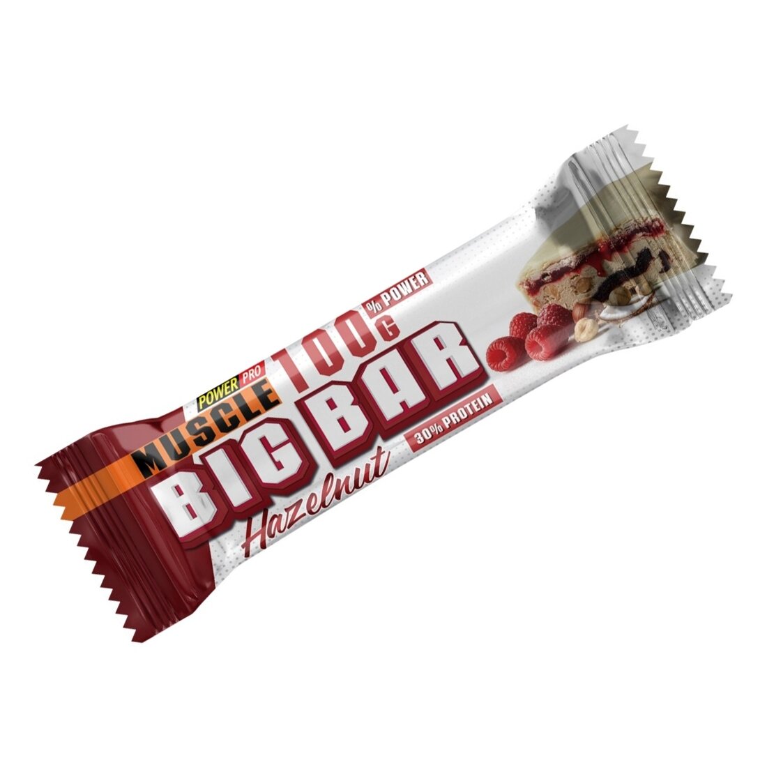 Батончик Power Pro Muscle Big Bar 30% Protein, 100 грамм - Фундук