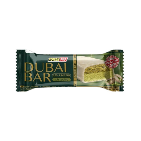 Батончик Power Pro Dubai Bar Sugar Free, 50 грамм. Фото 2