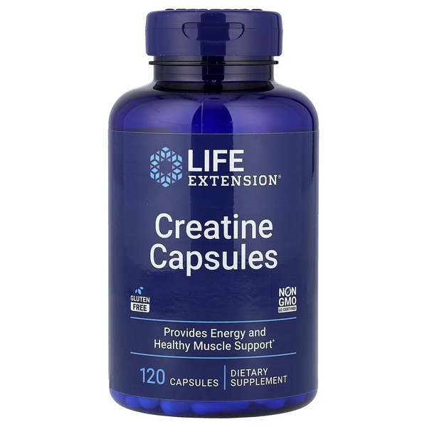 Креатин в капсулах Life Extension Creatine Capsules, 120 капсул