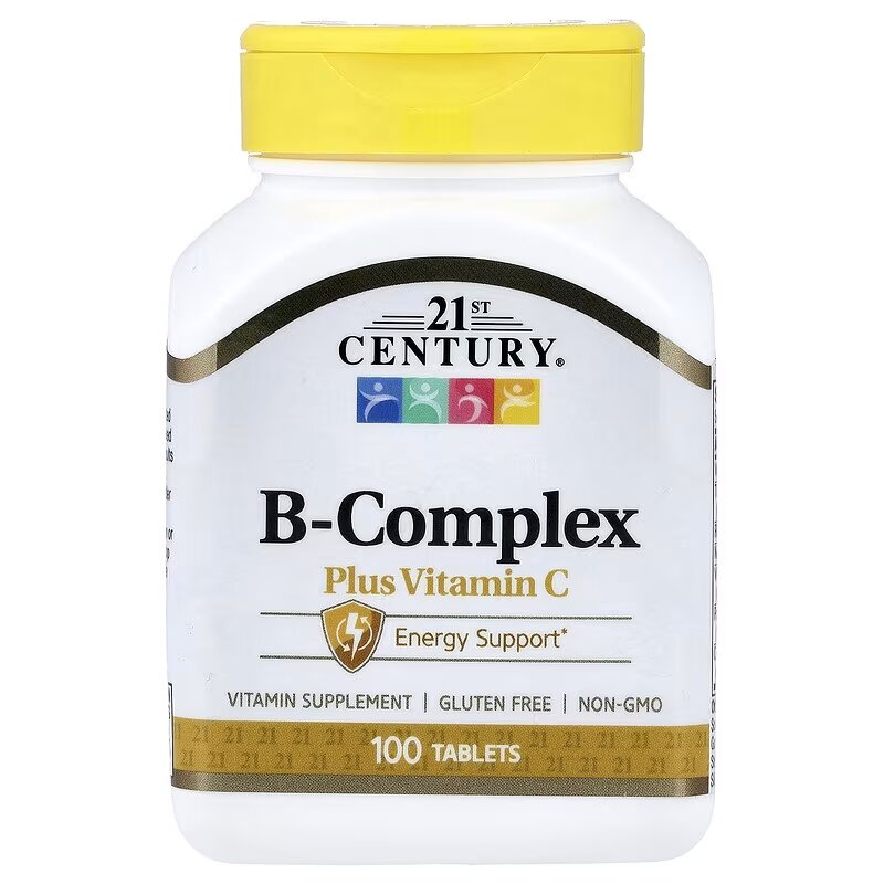 Комплекс витамина B 21st Century B-Complex plus Vitamin C, 100 таблеток