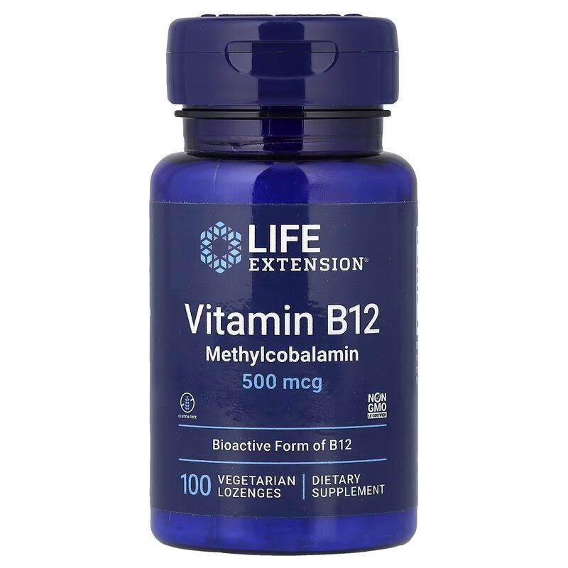 Метилкобаламін Life Extension Vitamin B12 500 mcg, 60 пастилок
