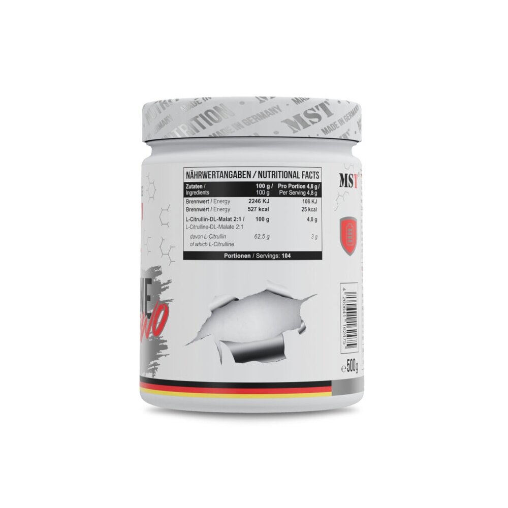Малат цитруліну MST Nutrition Citrulline Malate PWO, 500 грам. Фото 2