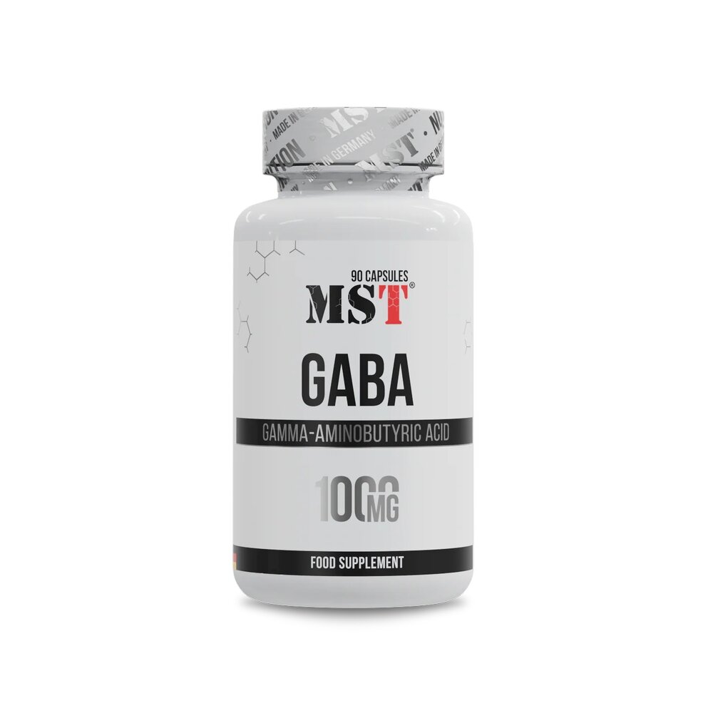 Гамма-аминомасляная кислота MST Nutrition GABA 1000, 90 капсул